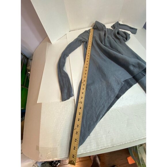 Lululemon Reflection Heather Gray Open Cardigan Wrap High Low Hem Women's Size 2 - Picture 7 of 9